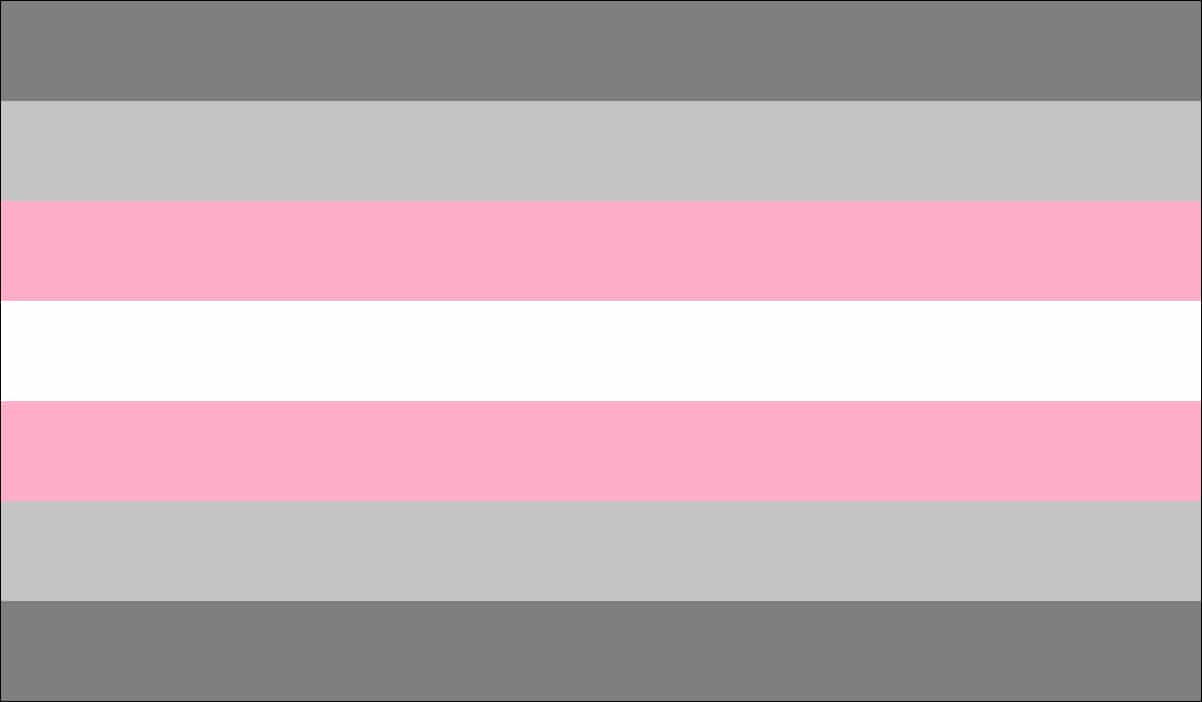 Demigirl pride flag