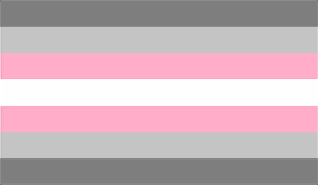 Demigirl pride flag